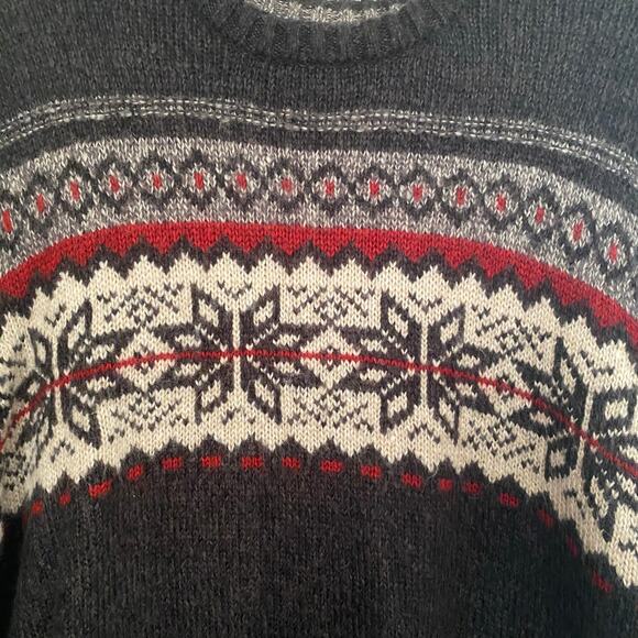 Nordic Fair Isle Knit Sweater Basic Editions Mens XL Classic Christmas Winter - Picture 4 of 8